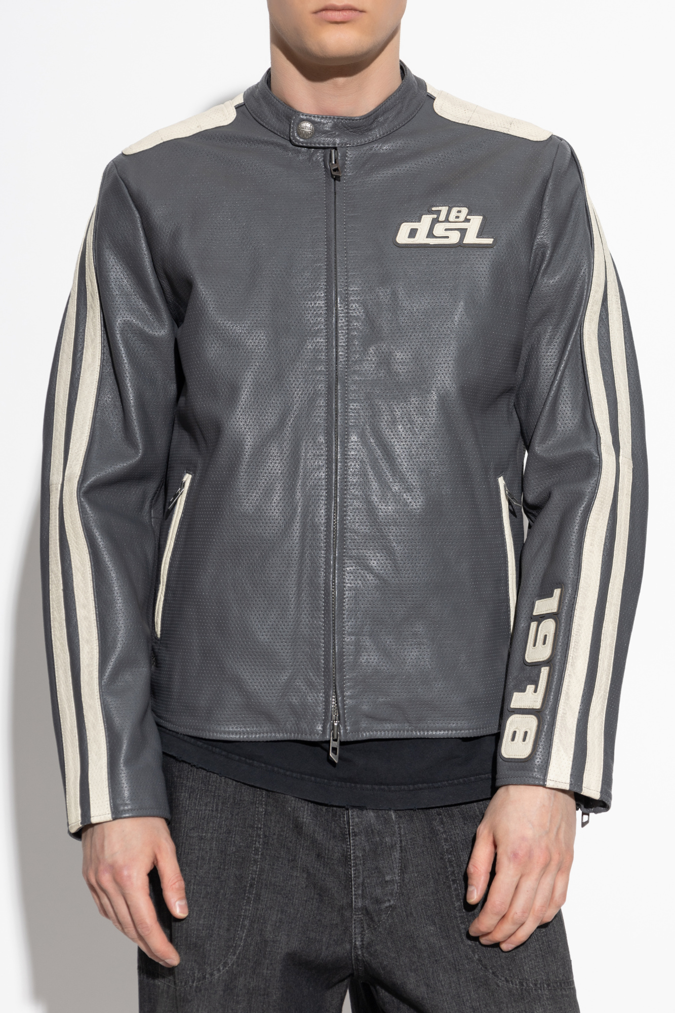 Diesel Leather jacket L-POP | Men's Clothing | Vitkac Diesel Leather jacket L-POP | Men's Clothing | Vitkac